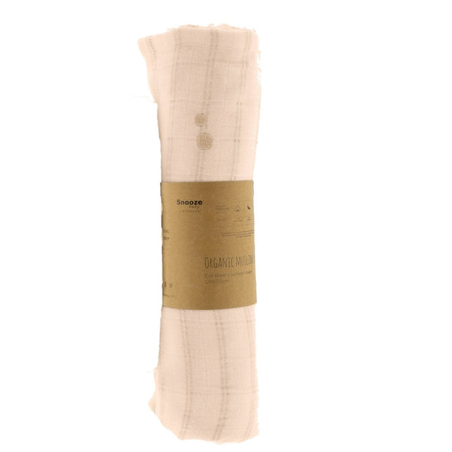 Snoozebaby Hydrofiele Doek Ledikant Milky Rust 120x120cm - Snoozebaby - Babywinkel - 8719743856738