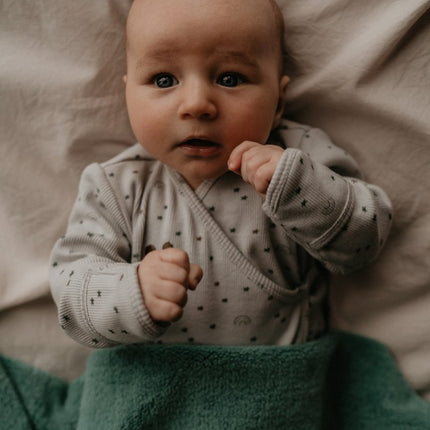 Snoozebaby Ledikantdeken T.O.G 2.0 Smokey Green 150x100cm - Snoozebaby - Babywinkel - 8719743856264