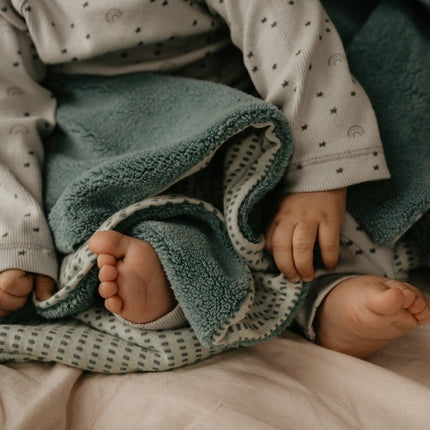 Snoozebaby Ledikantdeken T.O.G 2.0 Smokey Green 150x100cm - Snoozebaby - Babywinkel - 8719743856264