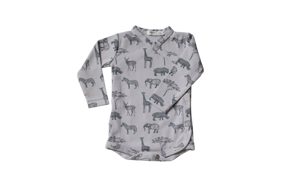 Snoozebaby Romper Storm Grey - Snoozebaby - Babywinkel - 8719743858305