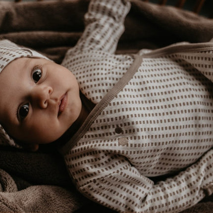 Snoozebaby Slaapzak Baby Cocon Incl Hat Warm Brown 60cm - Snoozebaby - Babywinkel - 8719743857049