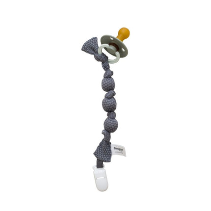 Snoozebaby Speenkoord Storm Grey - Snoozebaby - Babywinkel - 8719743857537