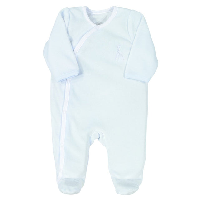 Sophie de Giraf Boxpakje Met Opening Schuin Velour Blauw koop je bij Babywinkel