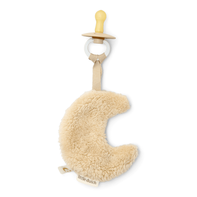 Little Dutch Speendoekje Maan Pure Soft Beige koop je bij Babywinkel