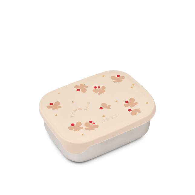 Stainless Steel Lunchbox Butterfly / Apple Blossom koop je bij Babywinkel