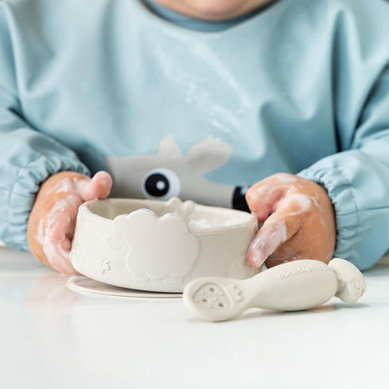 Stick&Stay learning meal set Sheepy Sand koop je bij Babywinkel