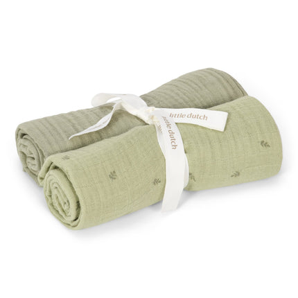 Hydrophile Tücher 70x70 - Pure Sage