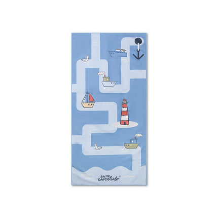 Swim Essentials Microvezel Strandlaken – Little Seagull (135 × 65 cm) koop je bij Babywinkel