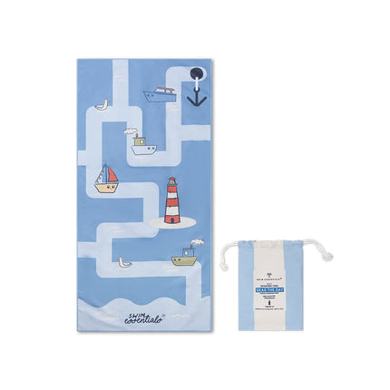 Swim Essentials Microvezel Strandlaken – Little Seagull (135 × 65 cm) koop je bij Babywinkel