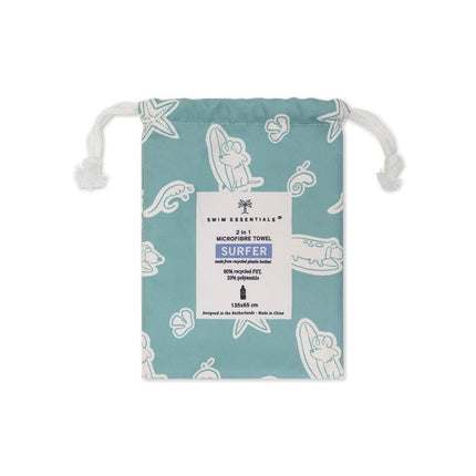 Swim Essentials Microvezel Strandlaken – Surfer dogs (135 × 65 cm) koop je bij Babywinkel