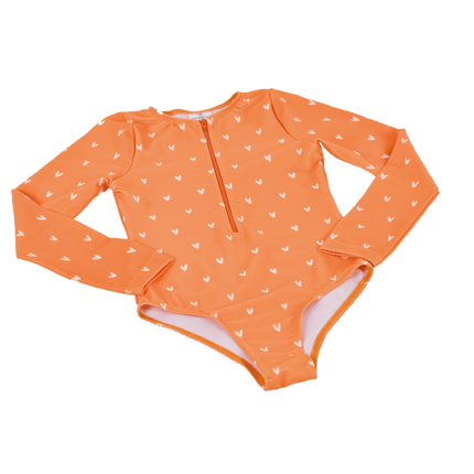 Swim Essentials Uv Zwempak Hartjes Oranje - Swim Essentials - Babywinkel - 7432233928975