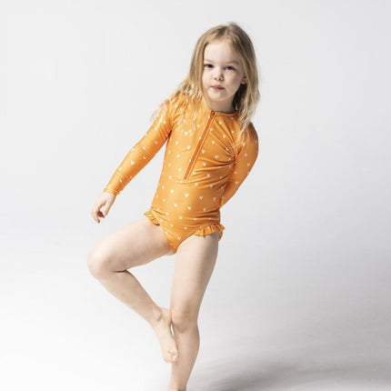 Swim Essentials Uv Zwempak Hartjes Oranje - Swim Essentials - Babywinkel - 7432233928975