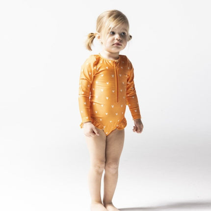 Swim Essentials Uv Zwempak Hartjes Oranje - Swim Essentials - Babywinkel - 7432233928975