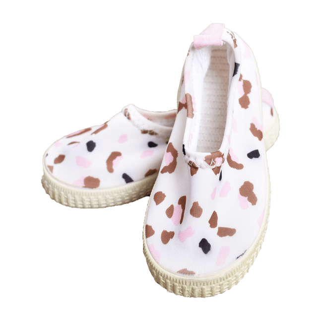 Swim Essentials Waterschoentjes Panterprint Lycra Kahki - Swim Essentials - Babywinkel - 7432233968971