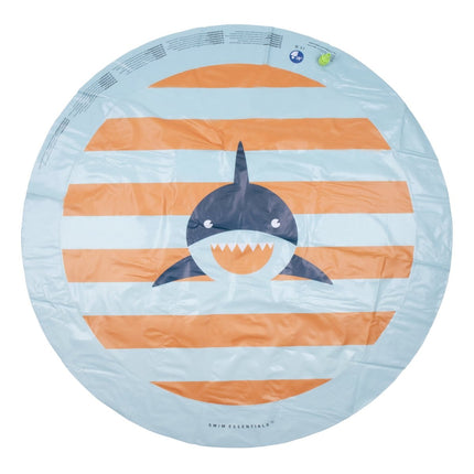 Swim Essentials Waterspeelmat Met Sproeiers Haai 1,5M - Swim Essentials - Babywinkel - 7432234075050
