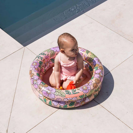 Swim Essentials Zwembad Baby Pink Blossom Print 2 Rings 60Cm koop je bij Babywinkel