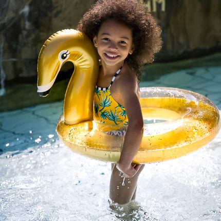 Swim Essentials Zwemband Kind Zwaan Goud Met Glitter 57Cm - Swim Essentials - Babywinkel - 7432233939940