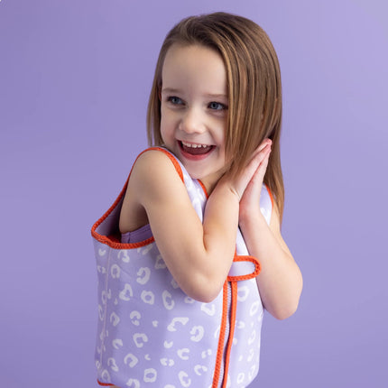 Swim Essentials Zwemvest Lila Leopard 3 - 6 Years - Swim Essentials - Babywinkel - 7432234115107