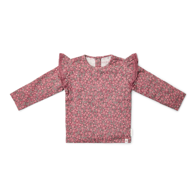 T- Shirt langarm Rouge Flower