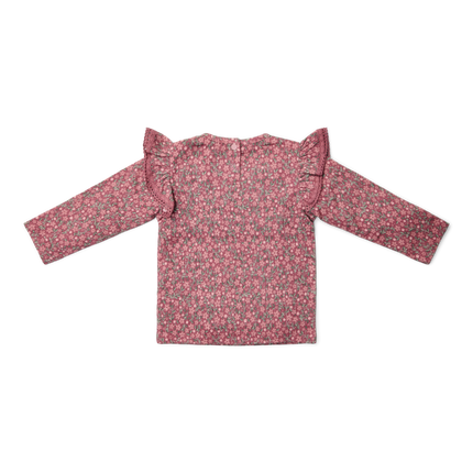 T- Shirt langarm Rouge Flower