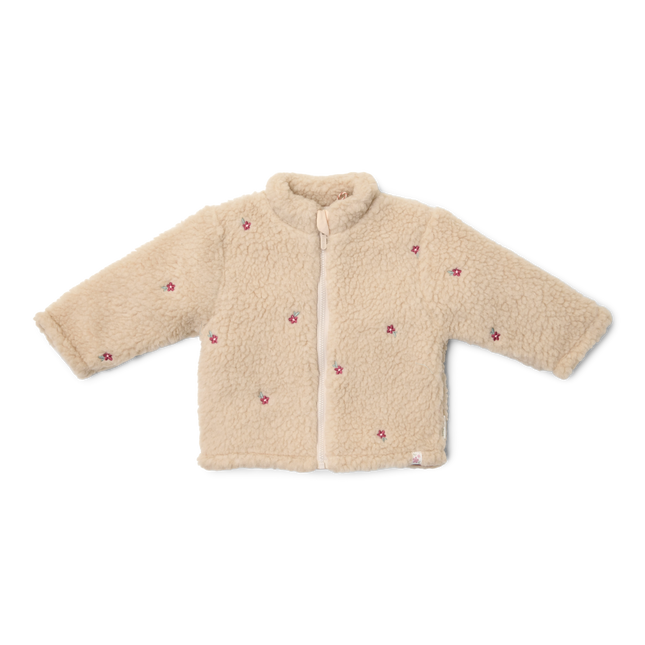 Teddy Strickjacke Sand