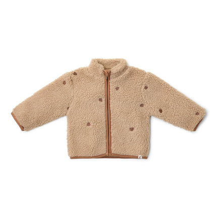 Teddy Strickjacke Taupe
