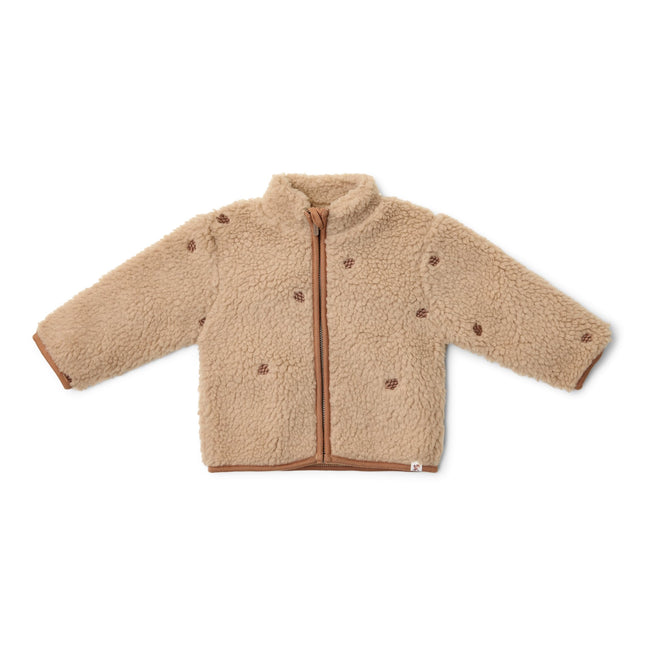 Teddy Strickjacke Taupe