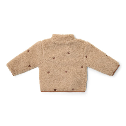 Teddy Strickjacke Taupe