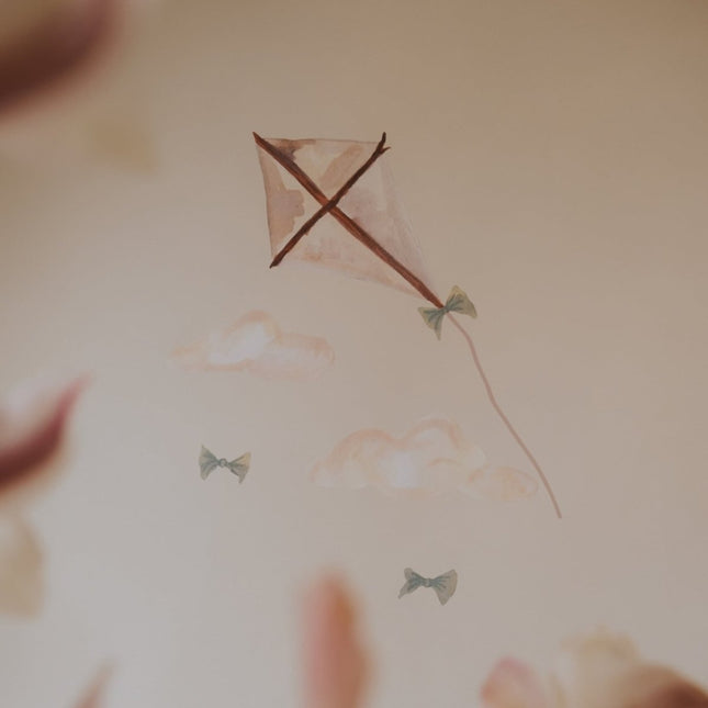 That's Mine Muursticker Kite Small Beige koop je bij Babywinkel