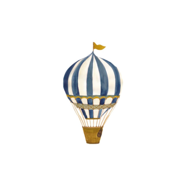 That's Mine Muursticker Retro Air Balloon Small Blue koop je bij Babywinkel