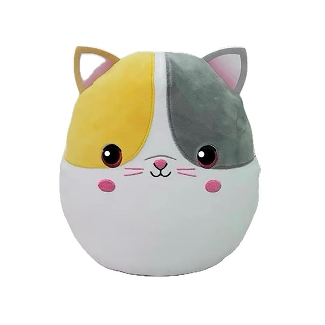 Ty Squish a Boo Snuggles Yellow Grey Cat 20cm - Babywinkel - 008421393930