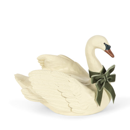 Konges Sløjd Sparschwein „Swan“ mit Schleife