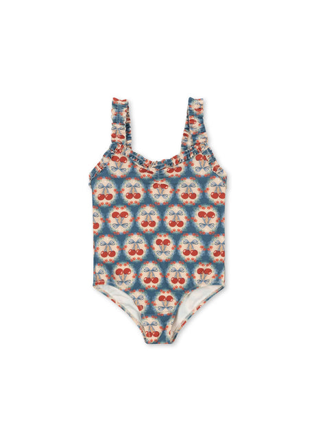 <tc>Konges Slojd</tc> Badeanzug Child Maya Grs Cherry Bow Blau