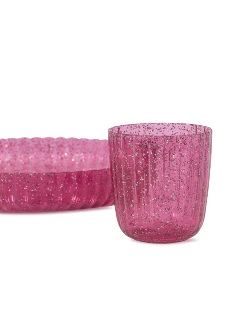 <tc>Konges Slojd</tc> Geschirrset Glitter Sprakling Sangria 3tlg