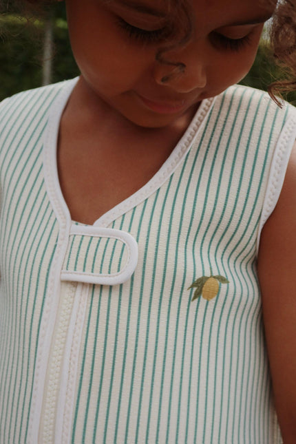 <tc>Konges Slojd</tc> Schwimmweste Teestreifen Zitrone