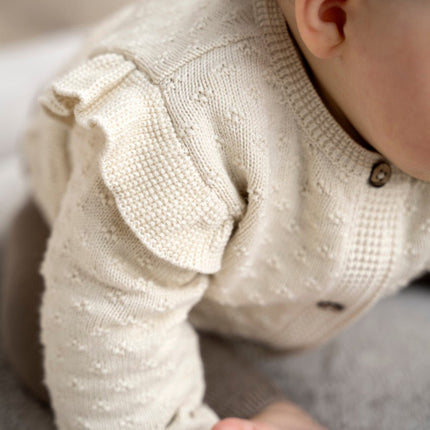Vestje Miracle warm linen - Met ruffle - Babywinkel - 8721052102253