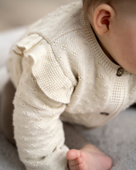 Vestje Miracle warm linen - Met ruffle - Babywinkel - 8721052102253