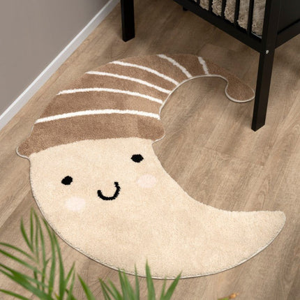 Vloerkleed maan Heaven clay/warm linen - 109x90 cm - Babywinkel - 8721052104639
