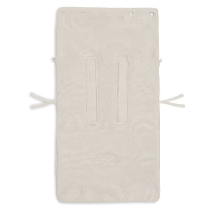 Voetenzak groep 0+ 3/5 punts gordel Basic Knit - Oatmeal - Babywinkel - 8717329399662