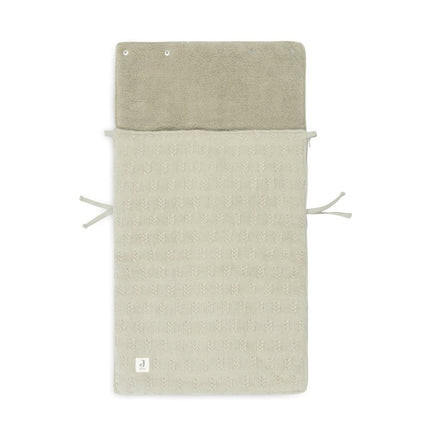 Voetenzak group 0+ 3/5 punts Grain Knit - Olive Green - Babywinkel - 8717329377790