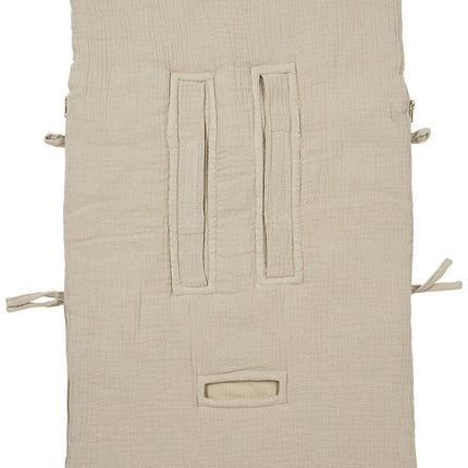 Voetenzak pre - washed hydrofiel Uni - sand - 40x82cm - Babywinkel - 4054703803310