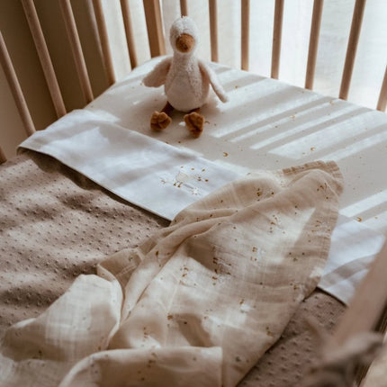 Little Dutch Wiegdeken Pure Soft Beige Gebreid koop je bij Babywinkel