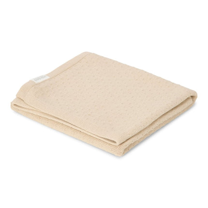 Little Dutch Wiegdeken Pure Soft Beige Gebreid koop je bij Babywinkel