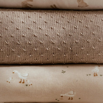 Little Dutch Wiegdeken Pure Soft Beige Gebreid koop je bij Babywinkel