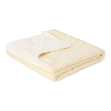 Little Dutch Wiegdeken Pure Soft White Gebreid koop je bij Babywinkel