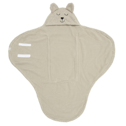 Wikkeldeken Bear Boucle - Olive Green - Babywinkel - 8717329376182