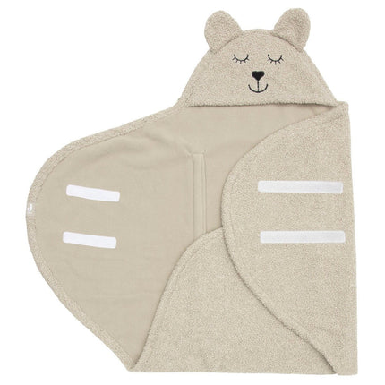 Wikkeldeken Bear Boucle - Olive Green - Babywinkel - 8717329376182