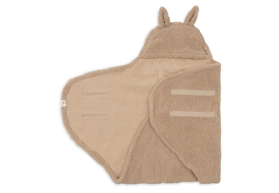 Jollein Wikkeldeken Baby Miffy Jacquard Teddy/Biscuit koop je bij Babywinkel