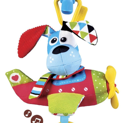 Yookidoo Hangspeeltje Vliegtuig Met Hond koop je bij Babywinkel