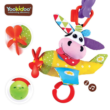 Yookidoo Hangspeeltje Vliegtuig Met Koe koop je bij Babywinkel
